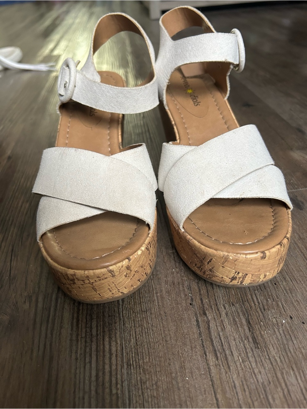 Cork & Suede Wedges